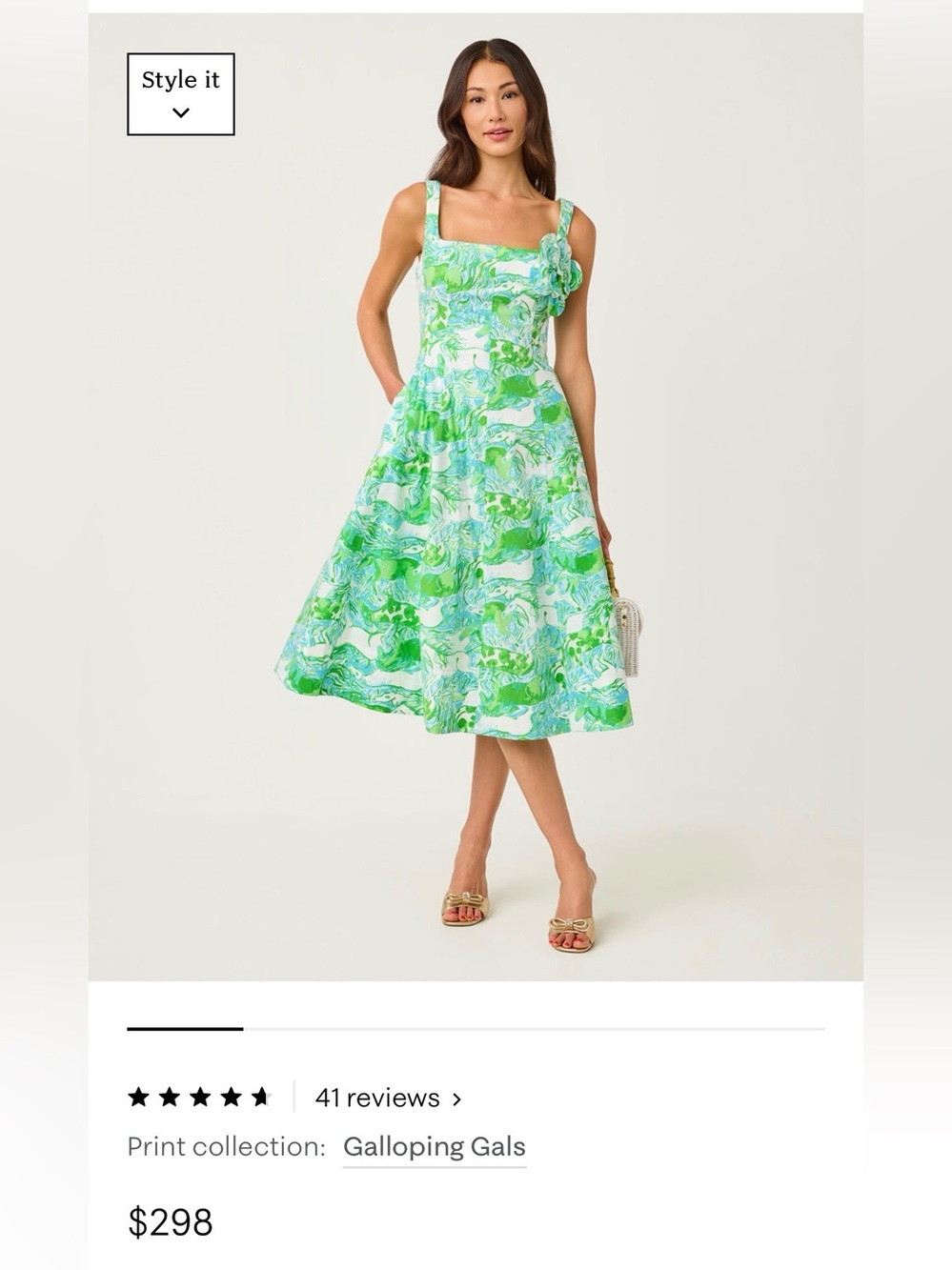 Lilly Pulitzer Nelly Stretch Midi Dress